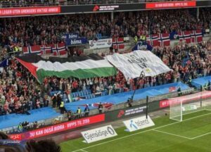 إيقاف مشجع نرويجي اقتحم الملعب لدعم فلسطين أمام إسرائيل إيقاف مشجع نرويجي اقتحم الملعب لدعم فلسطين أمام إسرائيل