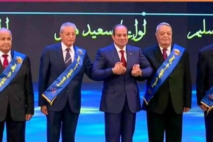 في الذكرى الثانية والخمسين لانتصارات حرب أكتوبر المجيدة.