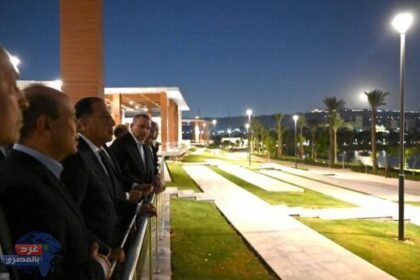 رئيس الوزراء يتفقد سير العمل بمشروع حدائق "تلال الفسطاط"
