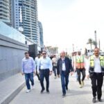 رئيس جهاز مدينة العلمين الجديدة يتفقد مشروع الأبراج الشاطئية