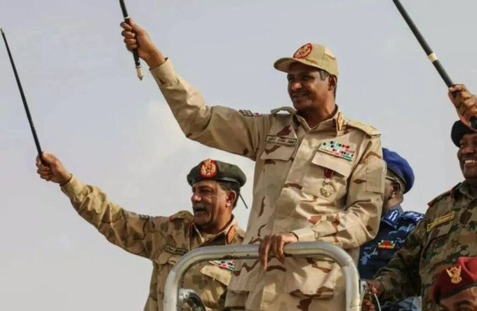 قائد قوات الدعم السريع: نعلن هدنة إنسانية لثلاثة أشهر تشمل وقف الأعمال العدائية