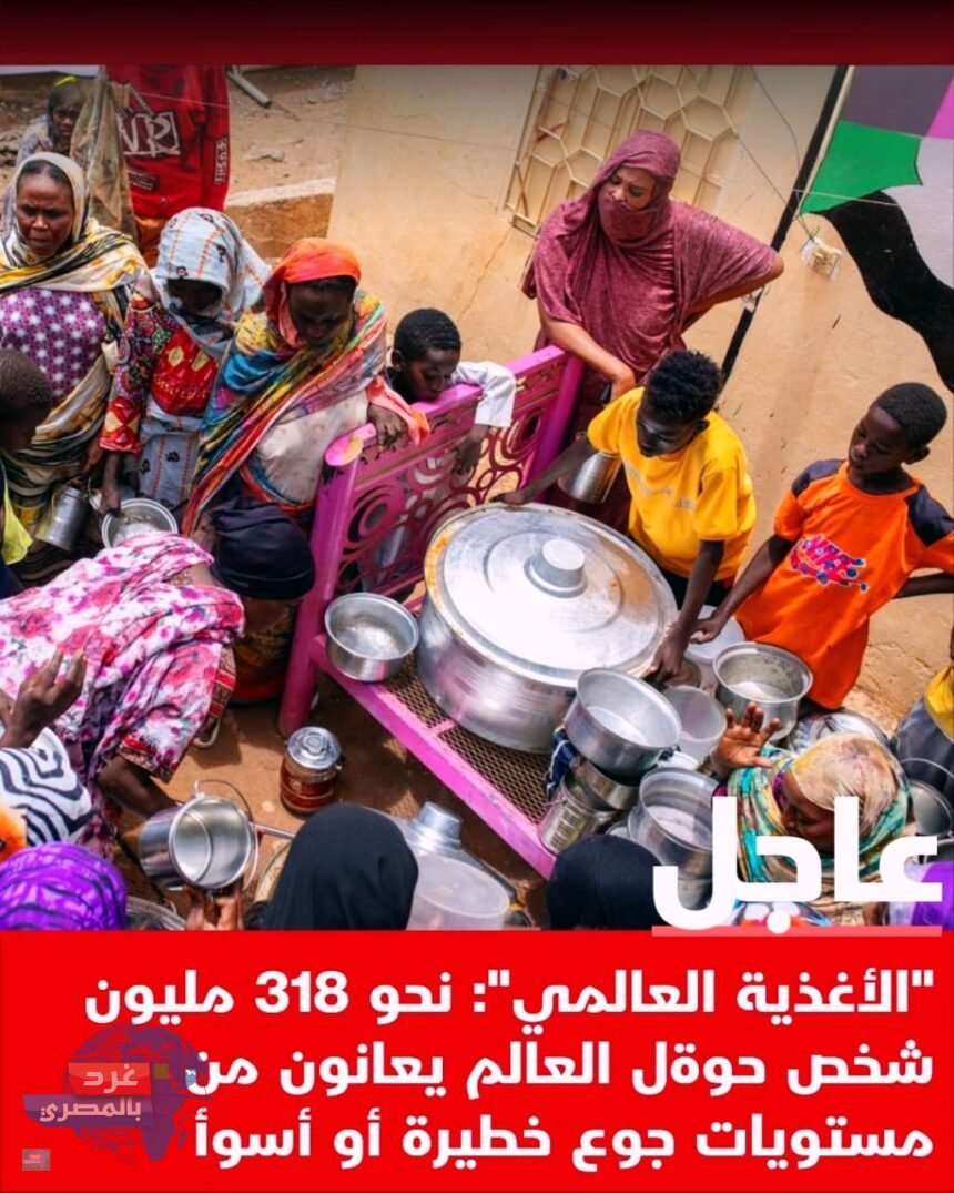 318 مليون إنسان يواجهون مستويات جوع خطيرة أو أسوأ حول العالم"