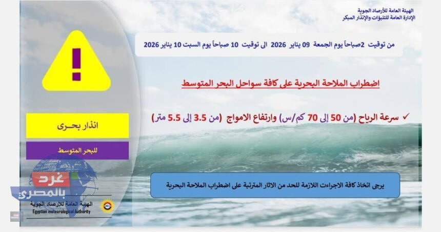 إنذار بحري عاجل
