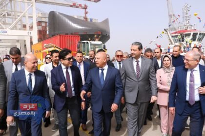 وزير النقل يفتتح محطة الحاويات العملاقة "تحيا مصر 1" بميناء دمياط