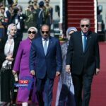 وصول الرئيس التركي اردوغان إلى القاهرة و الرئيس السيسي فى مقدمة مستقبليه