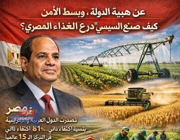 المركز الـ15 عالميًا.. السيسي يصنع "درع الغذاء" المصري بهيبة الدولة وبسط الأمن