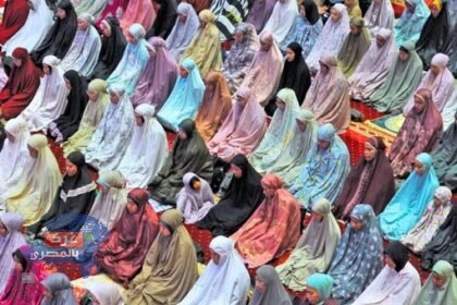 التَّراويح، مِن مُصَلَّى النِّساء بمسجد الاستقلال، جاكرتا- إندونيسيا