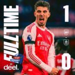 آرسنال يهزم برنلي 1-0 