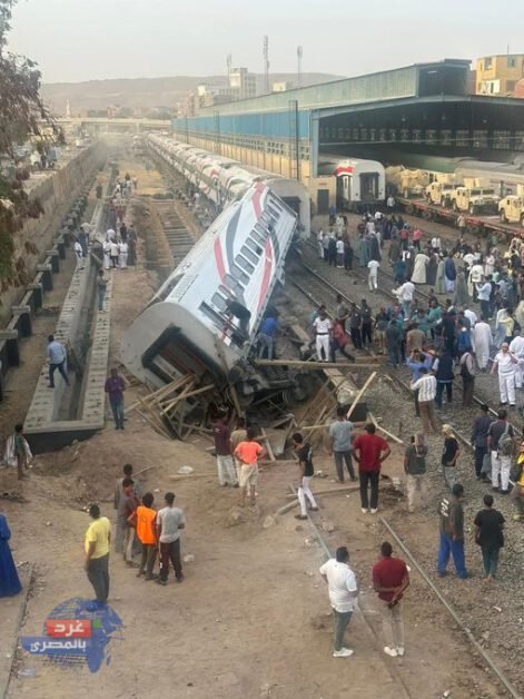 "انقلاب عربة بقطار أسوان–القاهرة الروسي رقم 187 دون خسائر في الأرواح"
