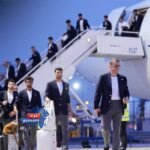 عاجل | لاعبو منتخب إيران يرفعون شارة لمأساة الـ 168 طالبا ضحايا القصف الأمريكي لمدرسة ميناب