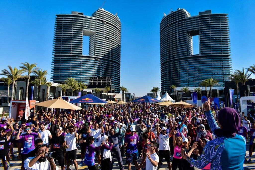 في قلب العلمين الجديدة.. انطلاق ماراثون "10K Race the Coast" بمشاركة عالمية العلمين الجديدة