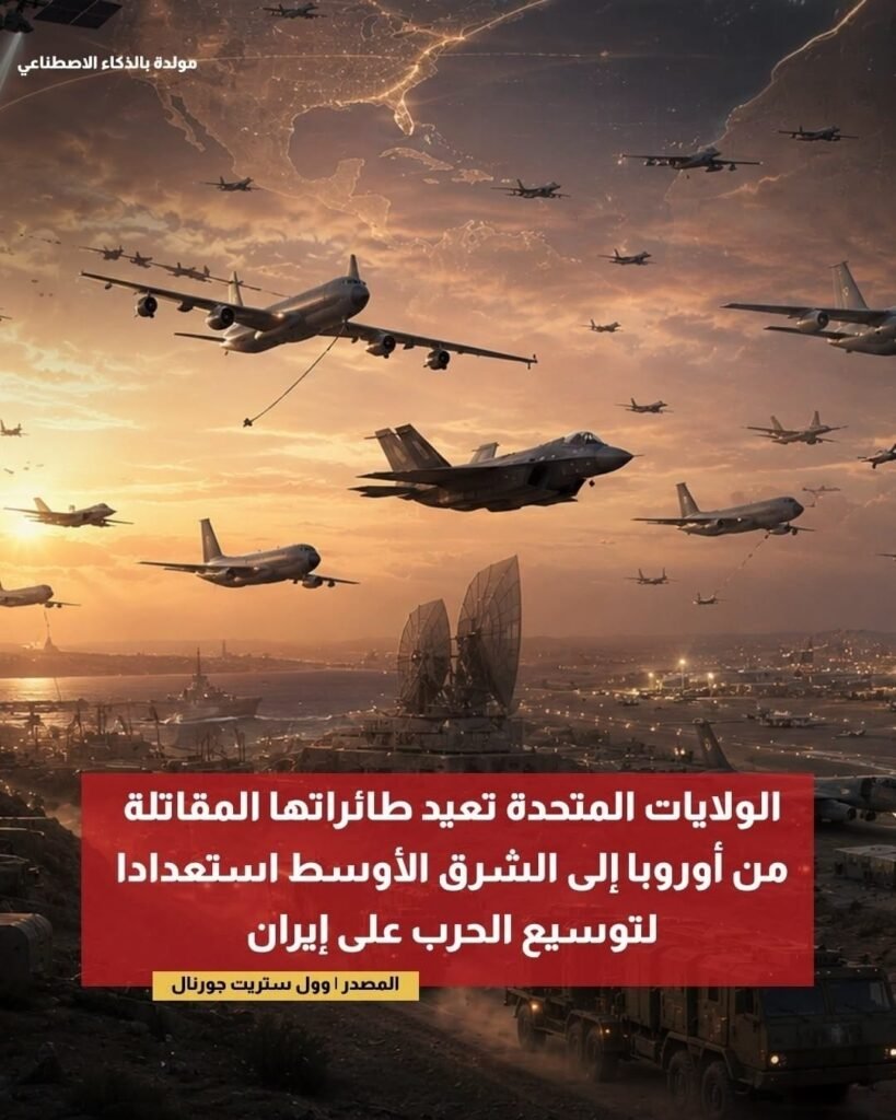 تصعيد مرتقب في الشرق الأوسط: واشنطن تحشد قواتها وترامب يضع "محطات الكهرباء" الإيرانية في مرمى الاستهداف تصعيد مرتقب في الشرق الأوسط: واشنطن تحشد قواتها وترامب يضع "محطات الكهرباء" الإيرانية في مرمى الاستهداف