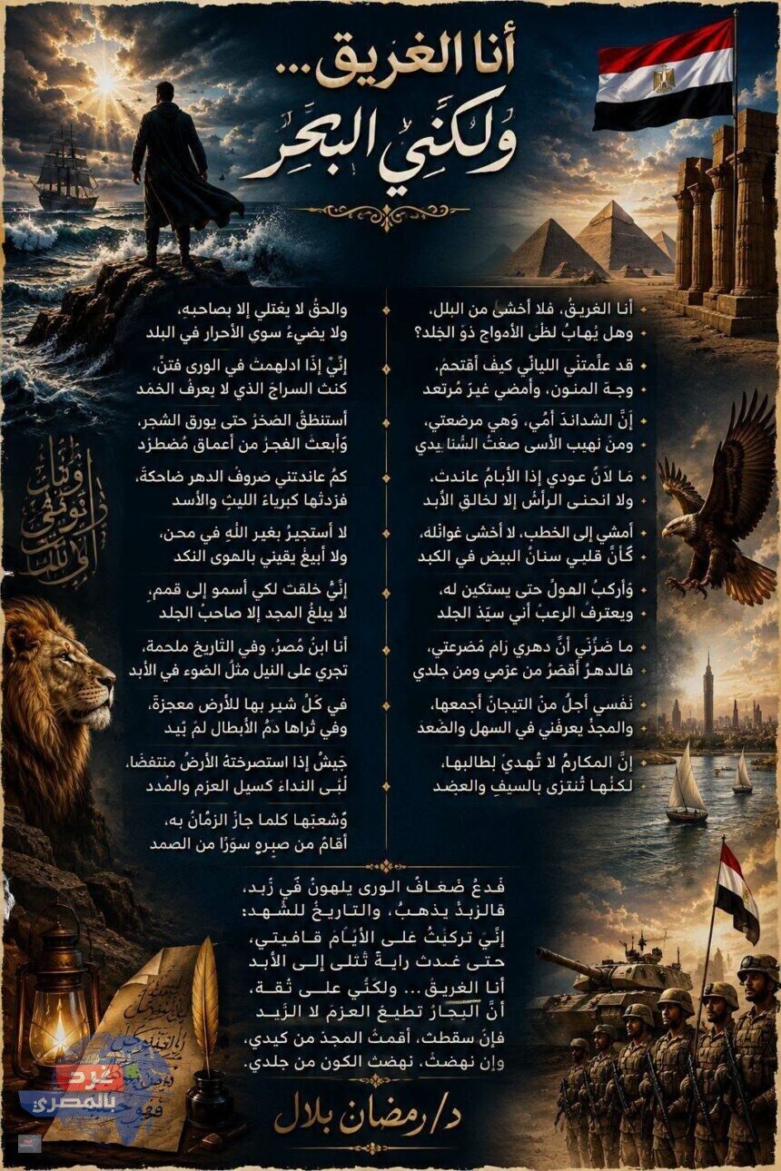 أنا الغريق... ولكنِّي البحر