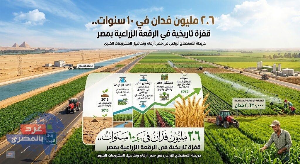 استصلاح الأراضي الزراعية بمصر
