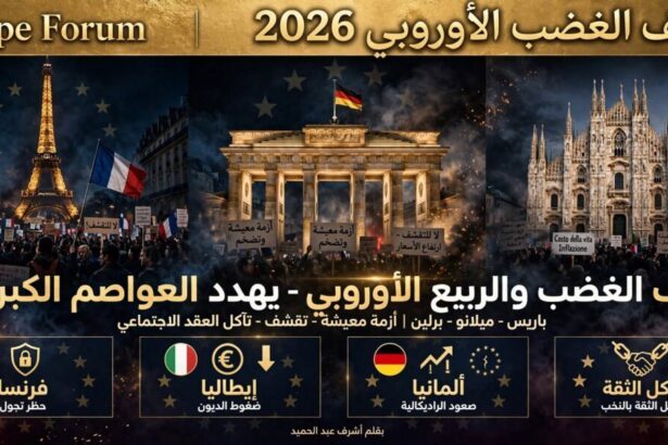 احتجاجات مظاهرات الربيع الأوروبي فرنسا وإيطاليا وألمانيا