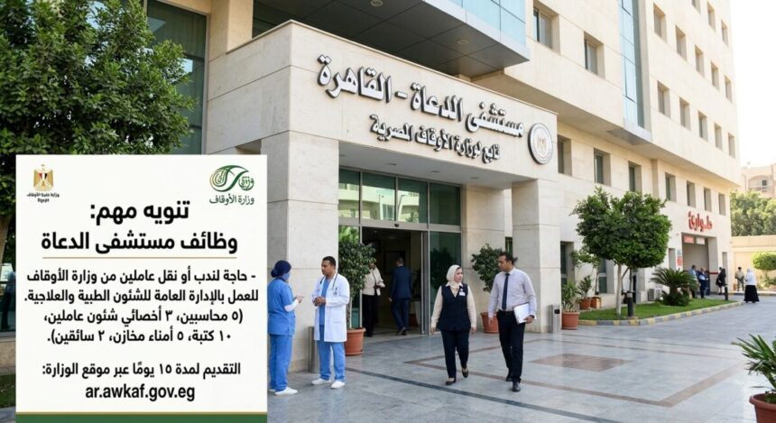 تفاصيل وظائف مستشفى الدعاة الجديدة