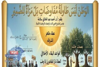 مقال الوطن ليس طاولة مفاوضات بل مرآة للضمير بقلم دكتور أحمد عبد الخالق سلامة