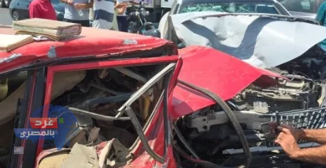 موقع حادث تصادم الطريق الأوسطي بمدينة 6 أكتوبر - غرد بالمصري