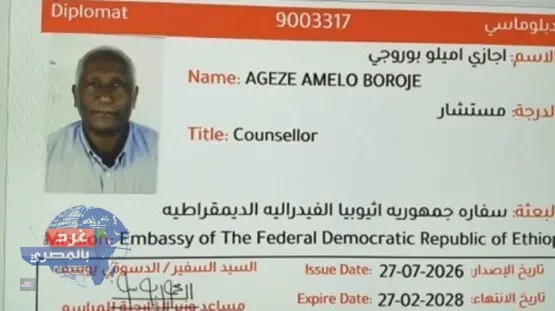 مستشار السفارة الإثيوبية بالقاهرة