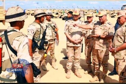تفاصيل إجراءات تفتيش الحرب بالمنطقة الشمالية العسكرية بحضور القائد العام القوات المسلحة وزير الدفاع والإنتاج الحربي ورئيس الأركان